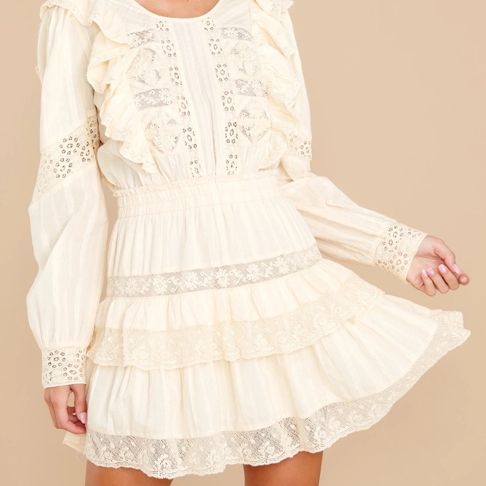 LoveShackFancy ivory summer dress